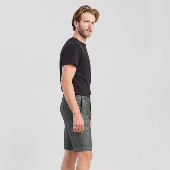 Levi's 502 Taper Fit Chino Short - Black Chambray (32) - Picture 3 of 3